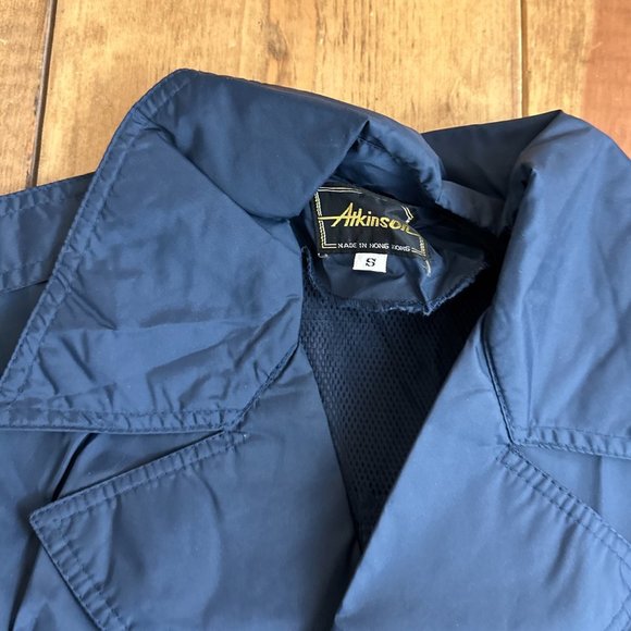 Men's Navy Trench Coat - Picture 7 of 9